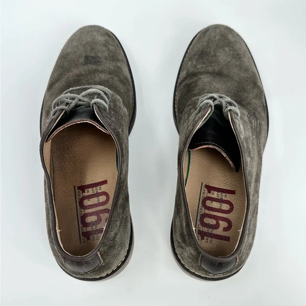 Men's‎ Suede Lace-Up Shoes - Olive